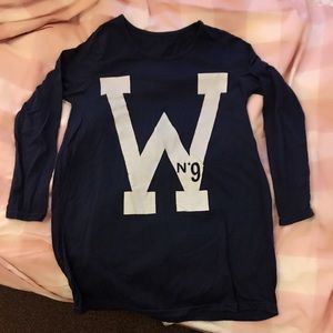 Oversized long sleeve top